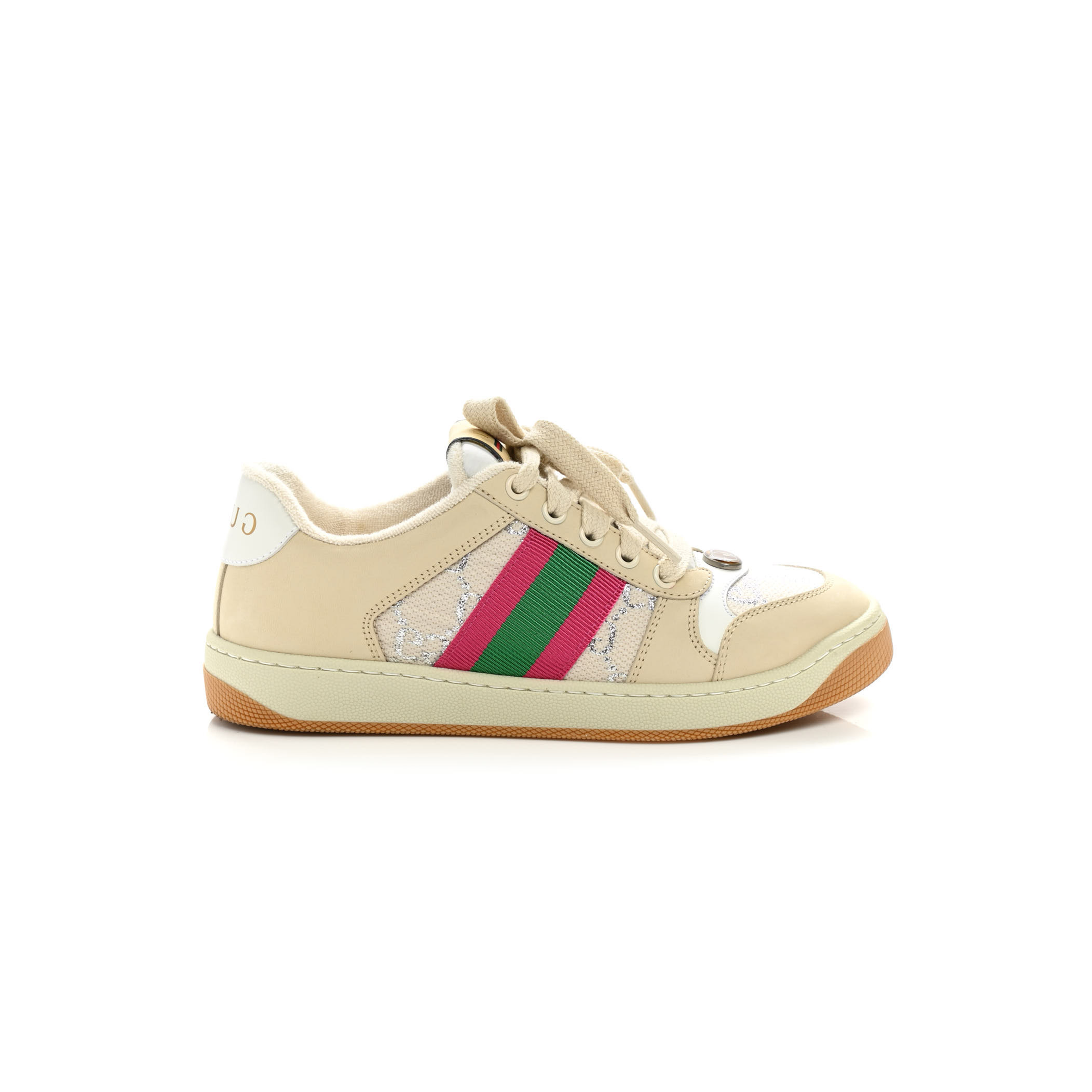 GUCCI SCREENER LEATHER SNEAKERS 577684